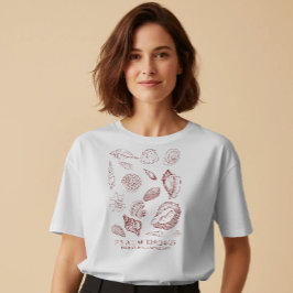 Camiseta Versículo de la Biblia de conchas marinas