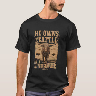 Camiseta Versículo de la Biblia Él Posee El Ganado