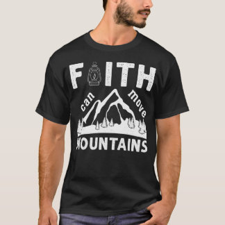 Camiseta Versículo de la Biblia La Fe Mueve Montañas