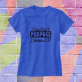 Camiseta Versículo de la Biblia ''Propósito'' Tipografía Pe