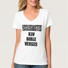 Camiseta Versículos de la Biblia Eclesiastés RVR Tipografía