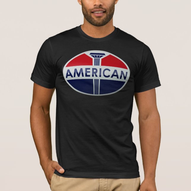 Camiseta Versión americana del cristal de la muestra del (Anverso)