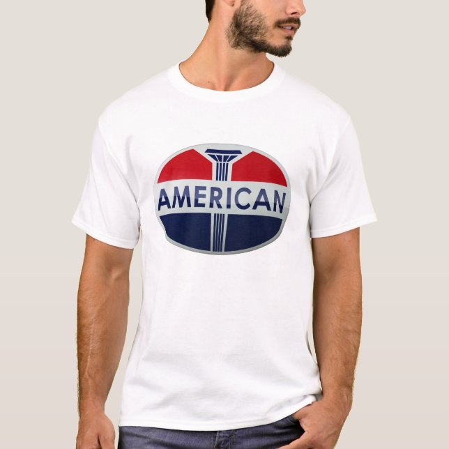 Camiseta Versión americana del cristal de la muestra del (Anverso)