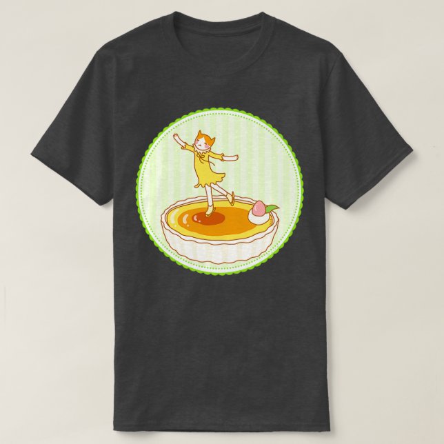 Camiseta Versión de Cat amp Creme Brulee Pastry (Diseño del anverso)