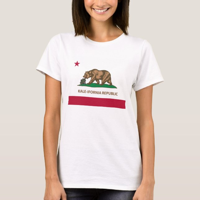 Camiseta Versión de la col rizada de la bandera de (Anverso)