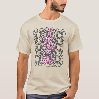Camiseta Versión en Blanco y Negro: Hombres que aman a los