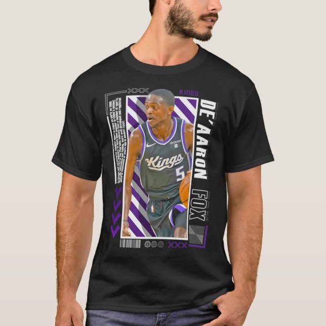 Camiseta Versión en papel de De'Aaron Fox (Anverso)