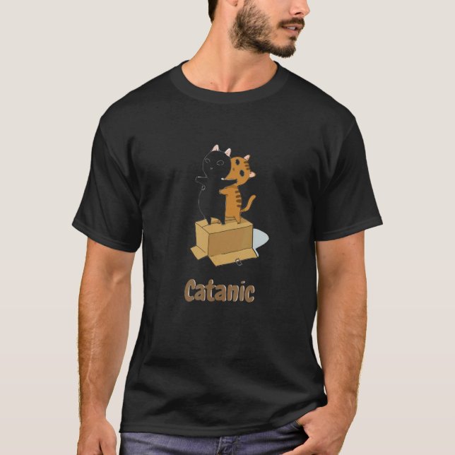 Camiseta Versión gatuna de Titanic catanic (Anverso)