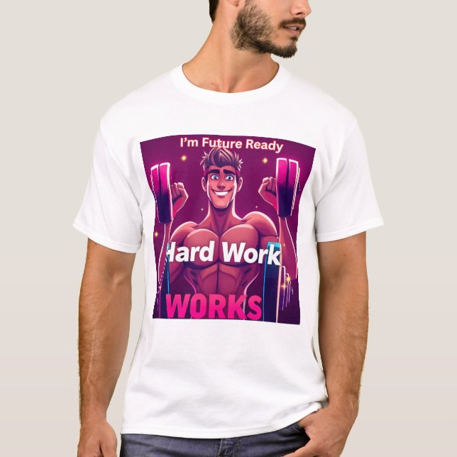 Camiseta Versión masculina de Trabajos duros (Anverso)