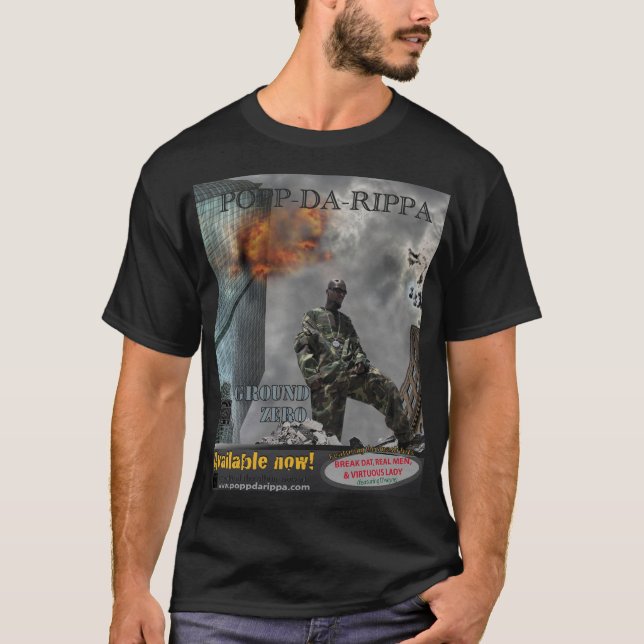 Camiseta Versión negra 1 del punto cero T (Anverso)