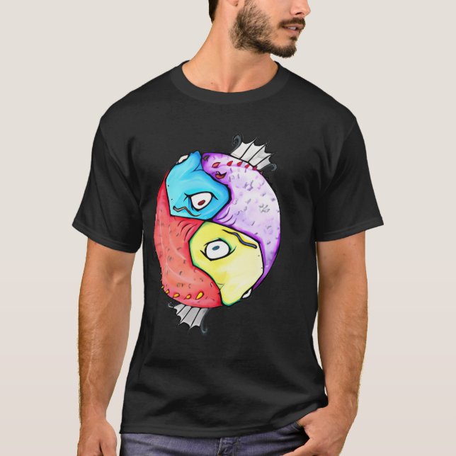 Camiseta Versión pequeña de Yin-Yang (Anverso)