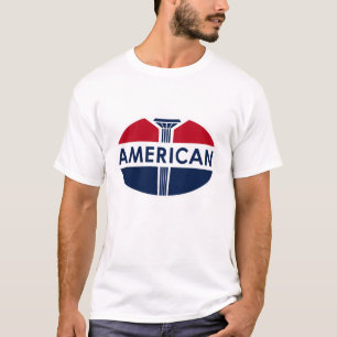 Camiseta Versión plana de la gasolinera de la muestra