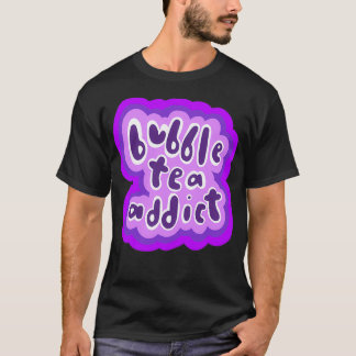 Camiseta Versión púrpura del ádico del té de la burbuja