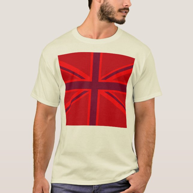 Camiseta Versión roja Unión británica Jack Decor (Anverso)