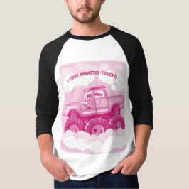 Camiseta Versión rosa Me Encanta Monster Trucks Imagen