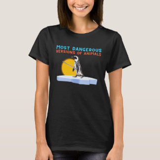 Camiseta Versiones Más Peligrosas De Los Animales Pingüino 