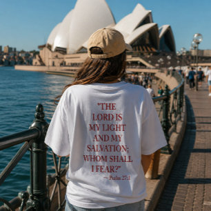 Camiseta Verso Bíblico Salmo 27:1