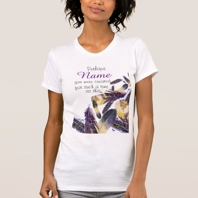 Camiseta Verso cristiano inspirador de la biblia de Esther (Anverso)