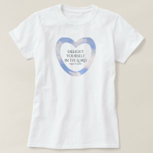 Camiseta Verso de la Biblia Azul claro motivador y ascenden