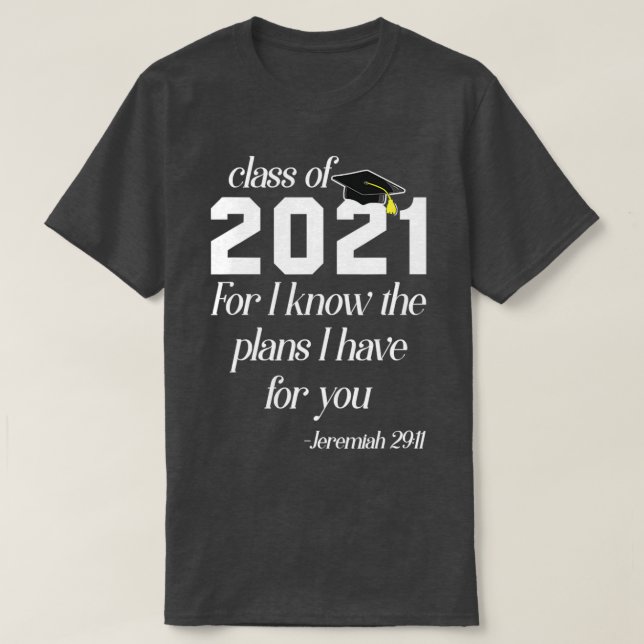Camiseta Verso de la Biblia de Graduación Religiosa de 2021 (Diseño del anverso)