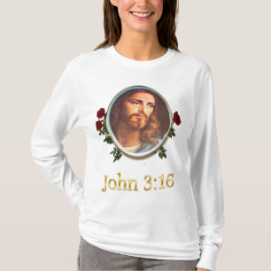 Camiseta Verso de la Biblia de John 3:16