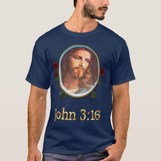 Camiseta Verso de la Biblia de John 3:16 (Anverso)