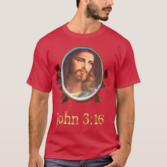 Camiseta Verso de la Biblia de John 3:16 (Anverso)