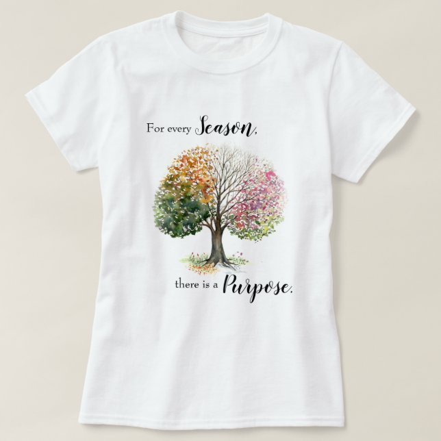 Camiseta VERSO de la BIBLIA de la ACUARELA del ÁRBOL de la (Diseño del anverso)