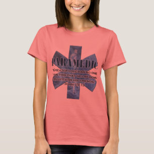 Camiseta verso de la biblia del paramédico