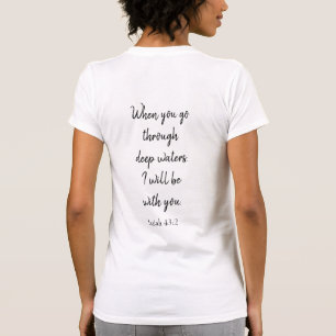 Camiseta Verso de la Biblia en blanco y negro sobre la cami