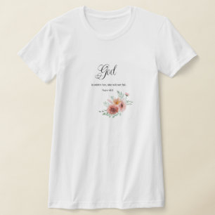 Camiseta Verso de la Biblia floral