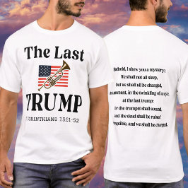 Camiseta Verso de la biblia patriótica cristiana Trump