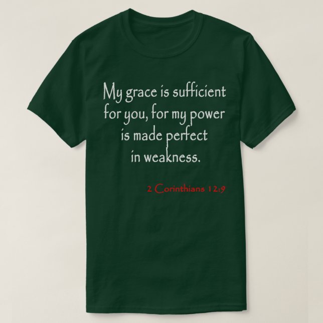 Camiseta Versos bíblicos 2 Corintios (Diseño del anverso)