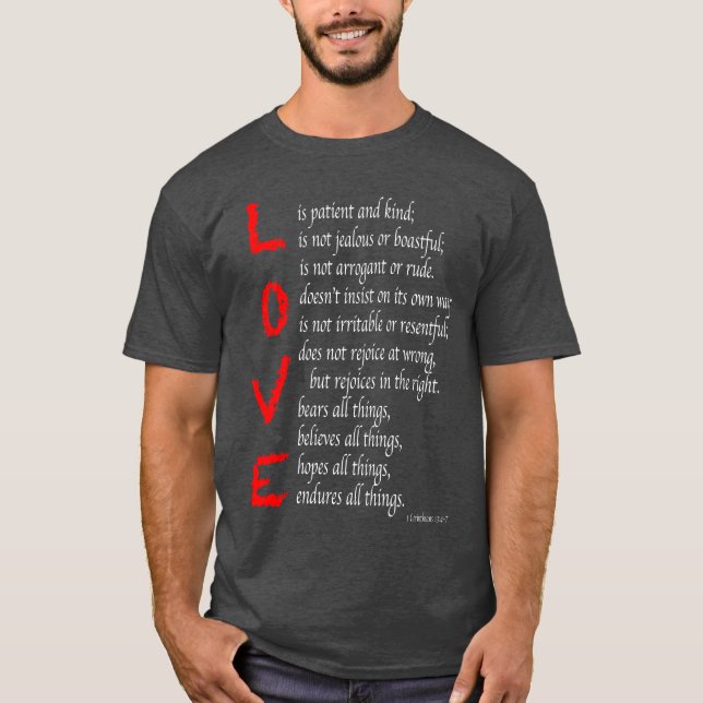 Camiseta Versos de amor cristiano - Sangre de Cristo - (Anverso)