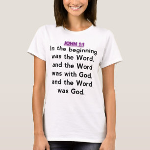 Camiseta Versos de la biblia - 1:1 de Juan