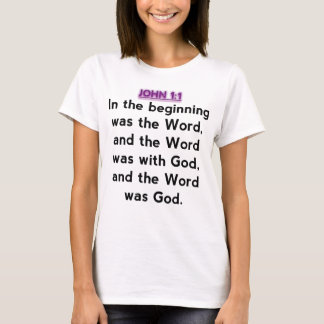 Camiseta Versos de la biblia - 1:1 de Juan