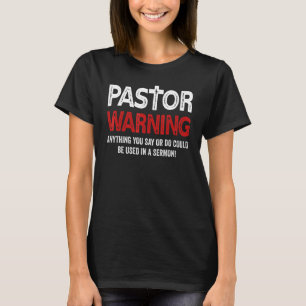 Camiseta Versos de la Biblia del predicador de advertencia