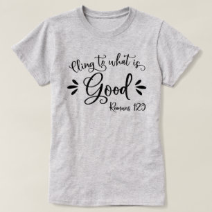 Camiseta Versos de la Biblia Inspiradora - Romanos 12:9