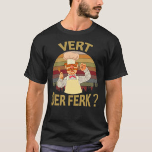 Camiseta Vert Der Ferk cocinero Cocina sueca Chef Gracioso 