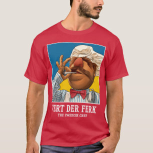 Camiseta Vert Der Ferkhe Chef Sueco divertido