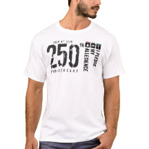 Camiseta vertical de la bandera del Juramento de L