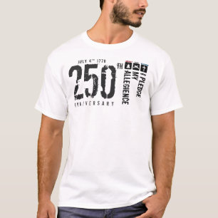Camiseta vertical de la bandera del Juramento de L