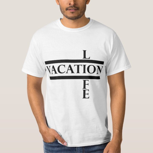 Camiseta vertical de la vida (Anverso)