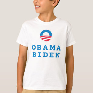 Camiseta Vertical del logotipo de Obama Biden "O" (color)