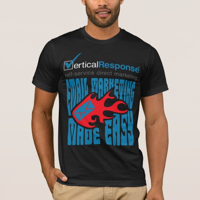 Camiseta VerticalResponse Fillmore en el negro - para (Anverso)