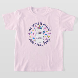 Camiseta Verticorn™ Mi Espina Está En Línea Niños Quiroprác