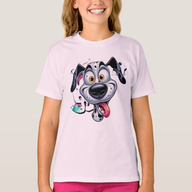 Camiseta very cute funny happy smiling puppy (Anverso)