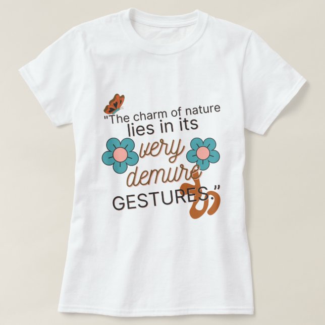 Camiseta Very Demure Gestures-Gen Z 2026, White Women Basic (Diseño del anverso)