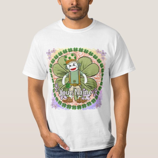 Camiseta Very Irish Sock Monkey (Anverso)
