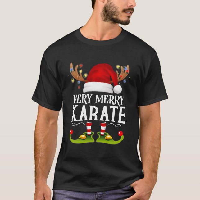 Camiseta Very Merry X-Mas Karate (Anverso)
